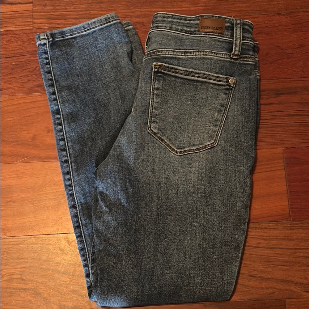 Judy‎ Blue Jeans Womens 9/29 Blue Medium Wash Mid Rise Skinny Stretch Denim